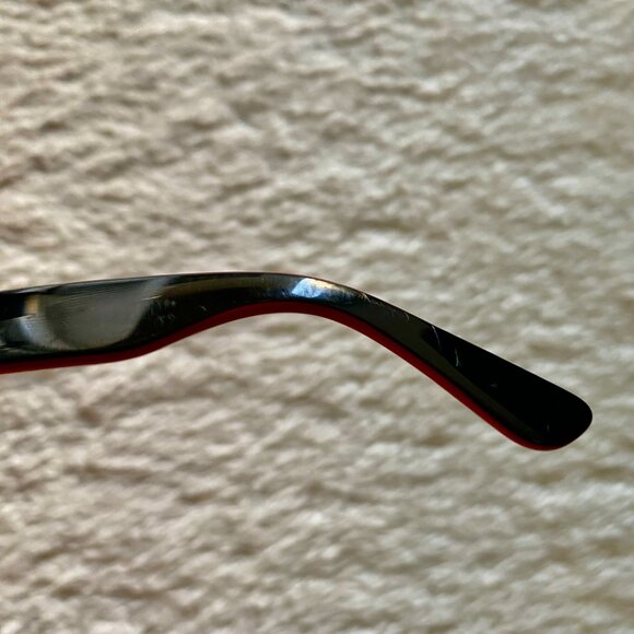 Ray-Ban RB1528 Optics Kids Eyeglass Frames – Polished Black on Red – 46/16~125 - Picture 7 of 16